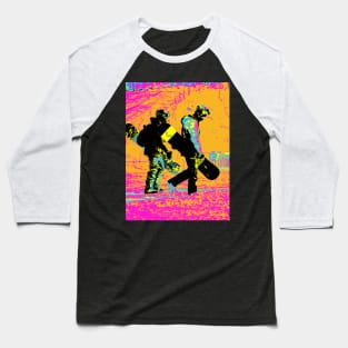 Snowboarding Pals - Snowboarders Baseball T-Shirt